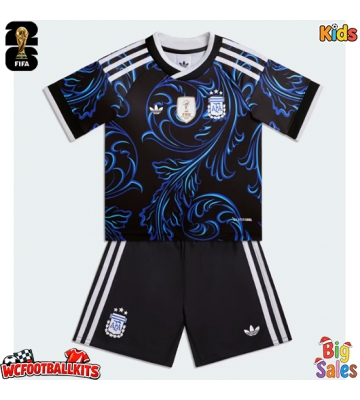 Argentina Replica Away Stadium Kit for Kids World Cup 2026 Short Sleeve (+ pants)